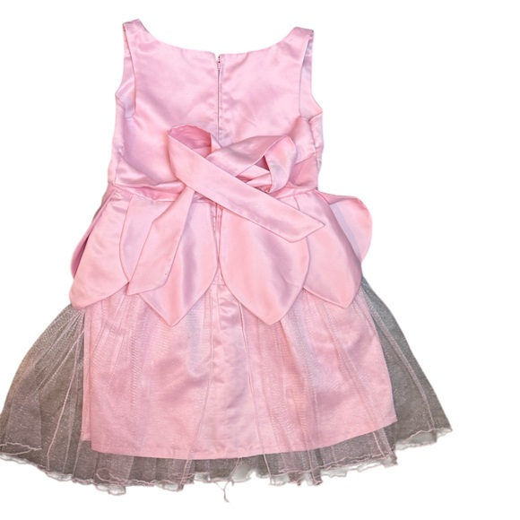 Girls Princess Ballerina Dress With Scalloped Tulle Lower - Picture 5 of 5